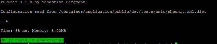 Magento-2-unit-test-end Magento 2 unit test success message